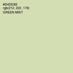#D4DEB3 - Green Mist Color Image